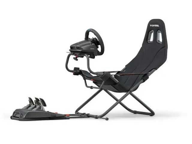 Fotel Playseat Challenge Actifit Wyścigowy Czarny Welur z Kierownicą