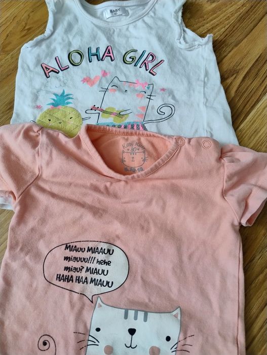 Letnie ubrania dla dziewczynki rozm 80