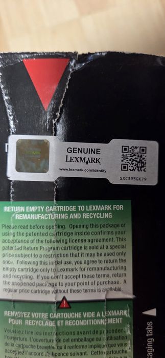 Oryginalny Toner Lexmark 24B5700 Black (Czarny) - Nowy!