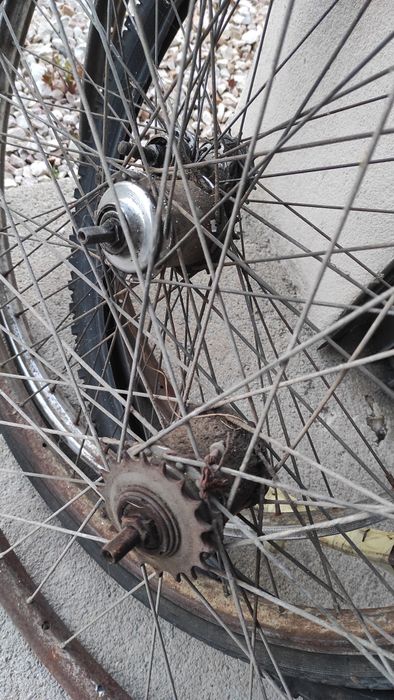 Cubo de mudanças Roda bicicleta antiga