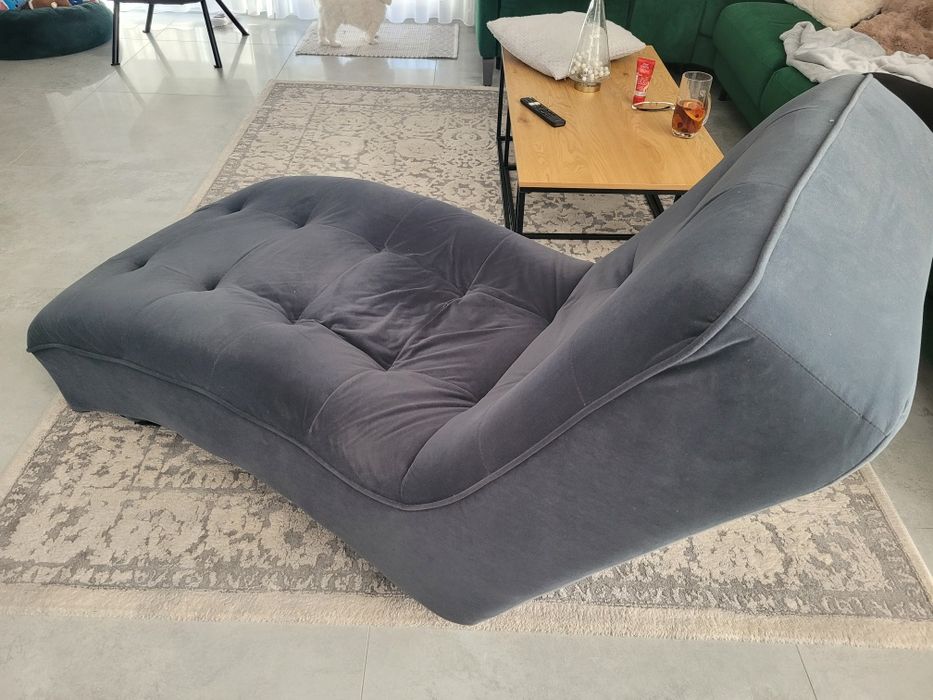 Szezlong używany,  szary