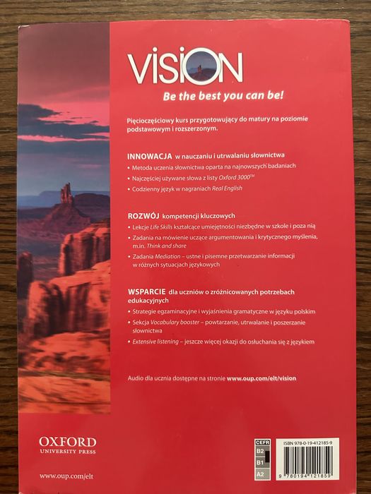 Podręcznik VISION 3 Oxford 3000 B1/B2
