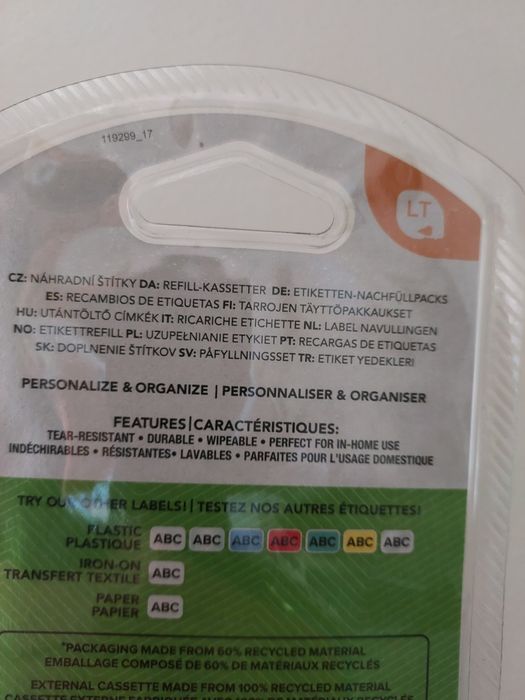 Rolo DYMO plástico branco