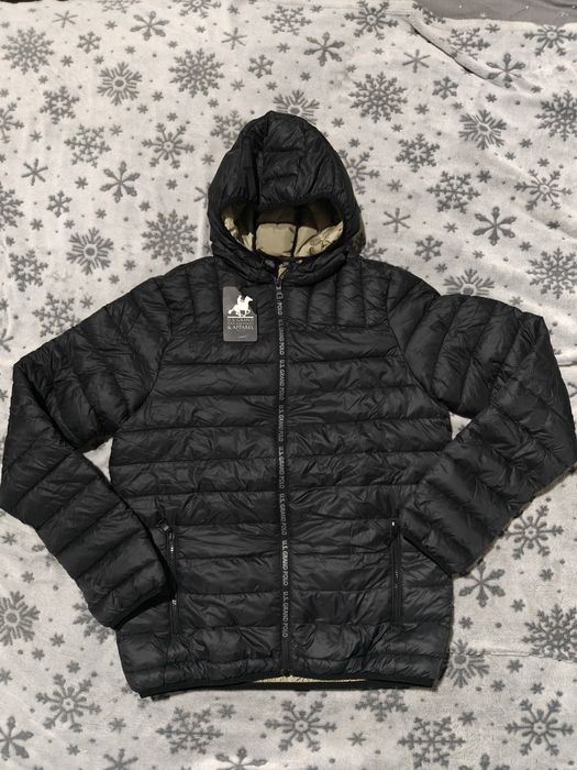 Kurtka męska pikowana U.S. Grand Polo, rozmiar M