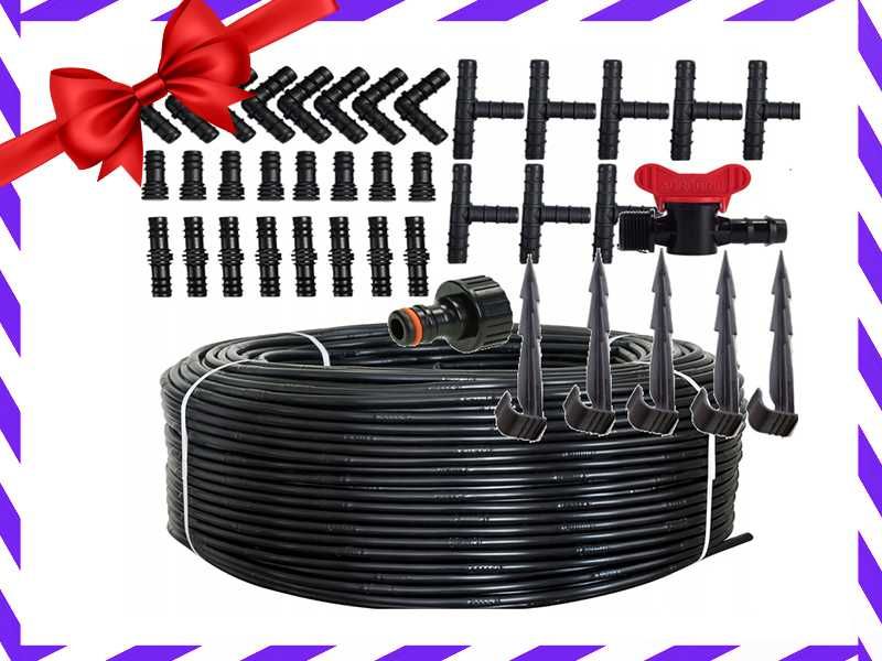 Linia kroplująca 100m + 50 szpilek 87 Akcesoriów | Wyprzedaż -20%