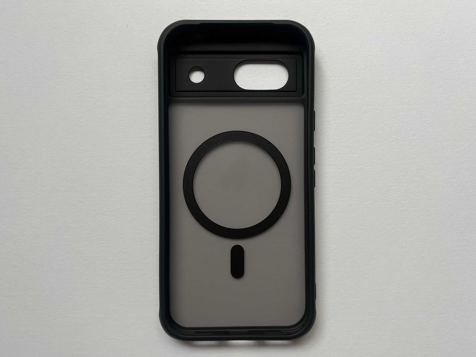 Google Pixel 8a чохол Magnetic MagSafe чорний силікон TPU чехол