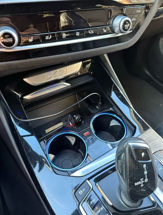 Подсветка подстаканника BMW X3 G01 накладка декор БМВ Х3 Г01