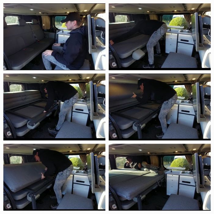 Łóżko Trafic Vivaro Primastar Talento long zabudowa kamper