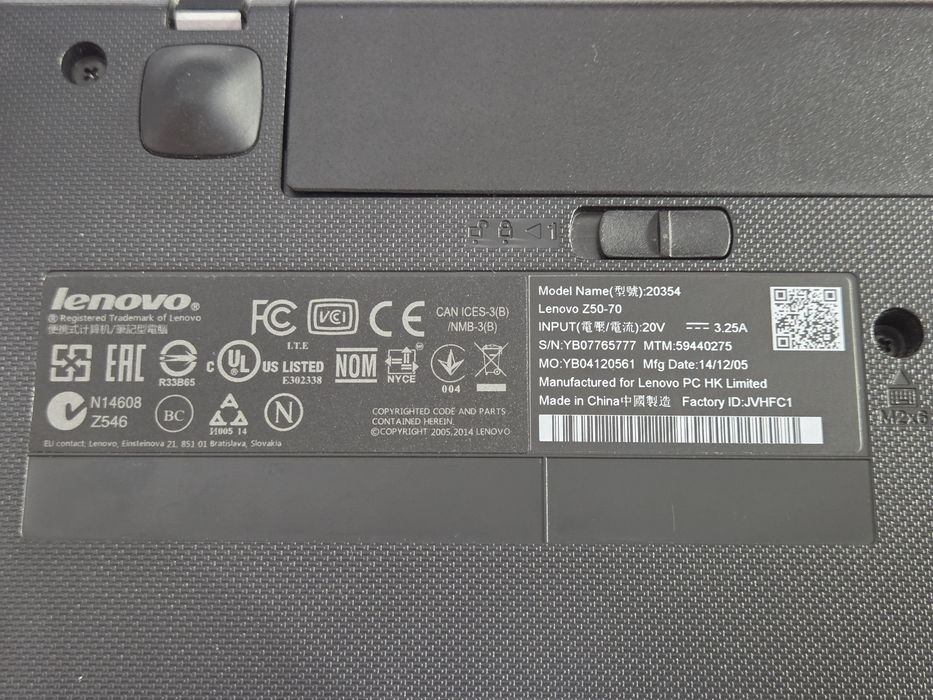 Lenovo i7-4510U Nvidia 840m 8/1tb Z50-70