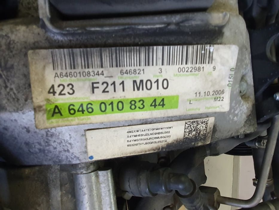 Motor Mercedes 2.1 CDI C220 W204, de 136cv, ref 646 821