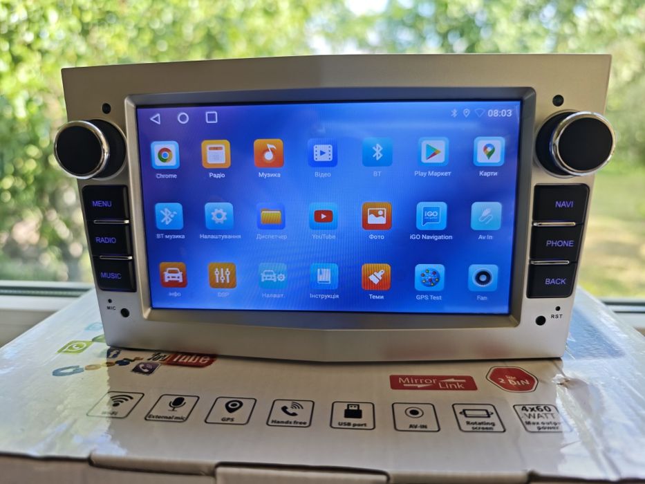 Магнитола Opel 4/64gb с Carplay Android Auto с Охлаждением