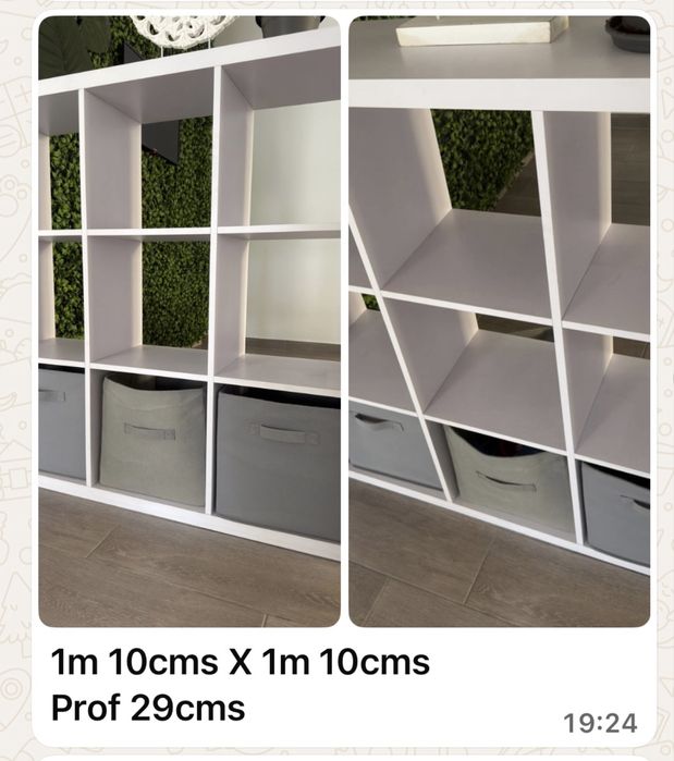 Movel cubos 3x3 com oferta dos 3 cestos