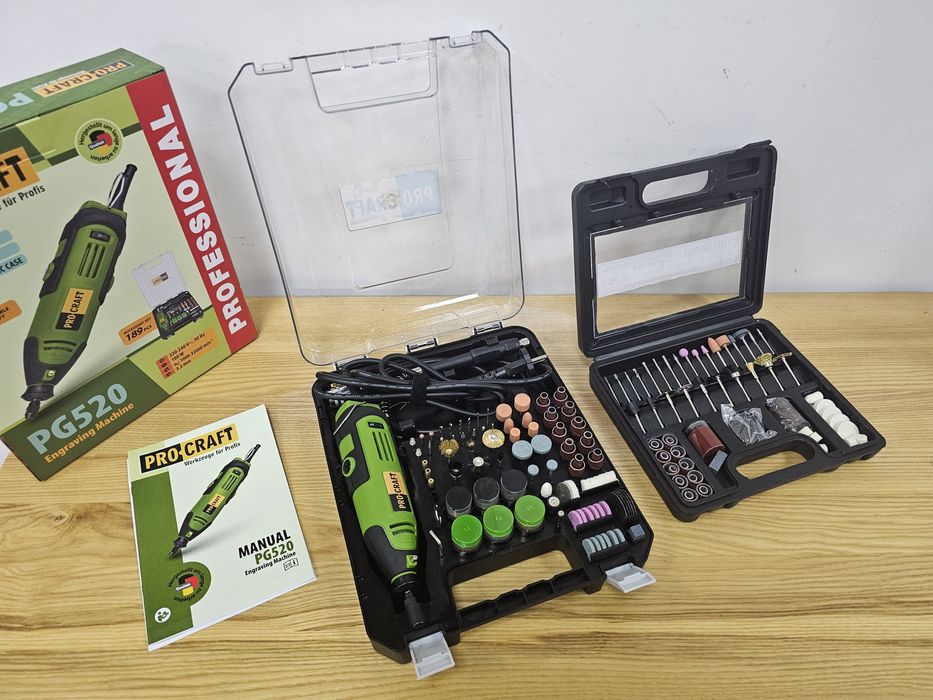 290шт Насадок +Гравер ProCraft +Гибкий вал В Кейсах Гарантия 36мес