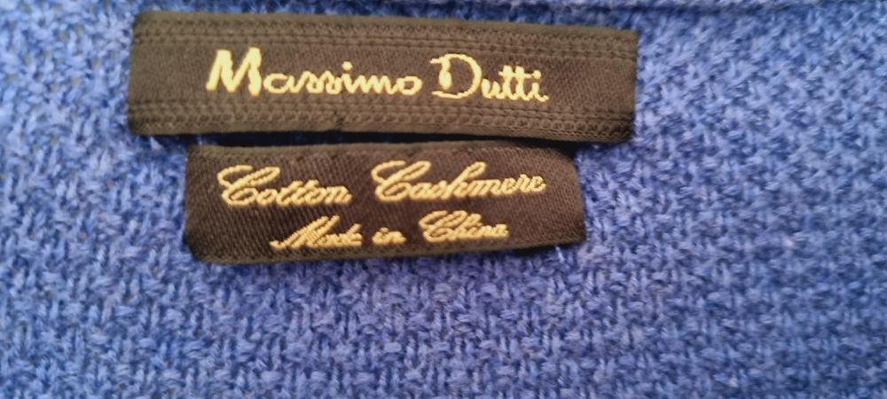 Sweter Massimo Dutti - kaszmir + bawełna- rozm. M
Metką boczna została