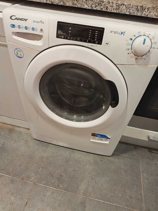 Máquina de Lavar e Secar Roupa CANDY CSOW 4965TWE/1-S (6/9 kg - 1400 rpm - Branco) - Usado