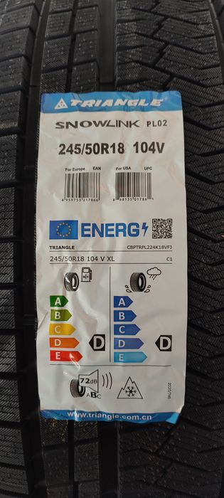 245/50R18 Nowe opony zimowe Triangle Snowlink PL02