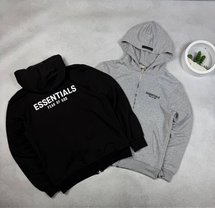 ‼️TOP‼️БЕЗ ПРЕДОПЛАТ‼️Мужская зипка зип худи Essentials | Мужская толстовка Essentials | зипка Essentials | мужская кофта Essentials | худи Essentials