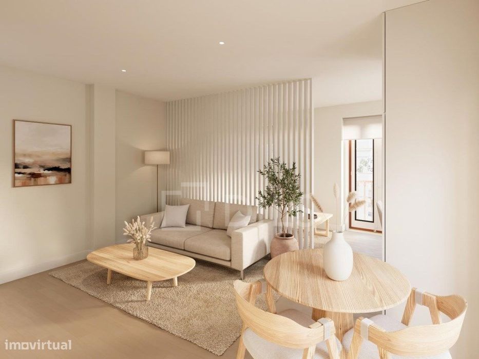 Apartamento T0 com terraço em novo empreendimento na Graça