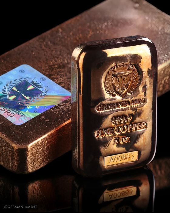 Мідна монета. 1 Кіло. GERMANIA MINT. Проба - 999,9.  Голограма!
