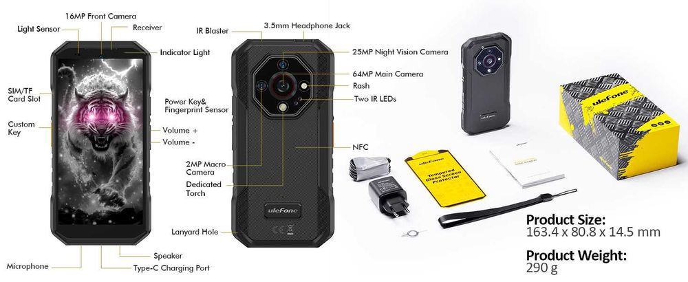 Ulefone Armor X32 Pro 5G 8GB/256GB IP69K 2.4GHz