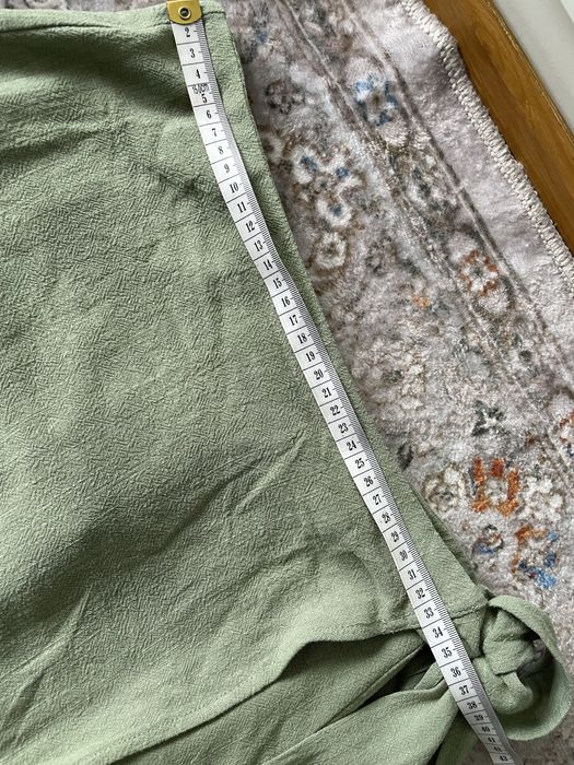 Lniana spódnica - len 20 % wiązana kopertowa spódniczka rozmair S lato