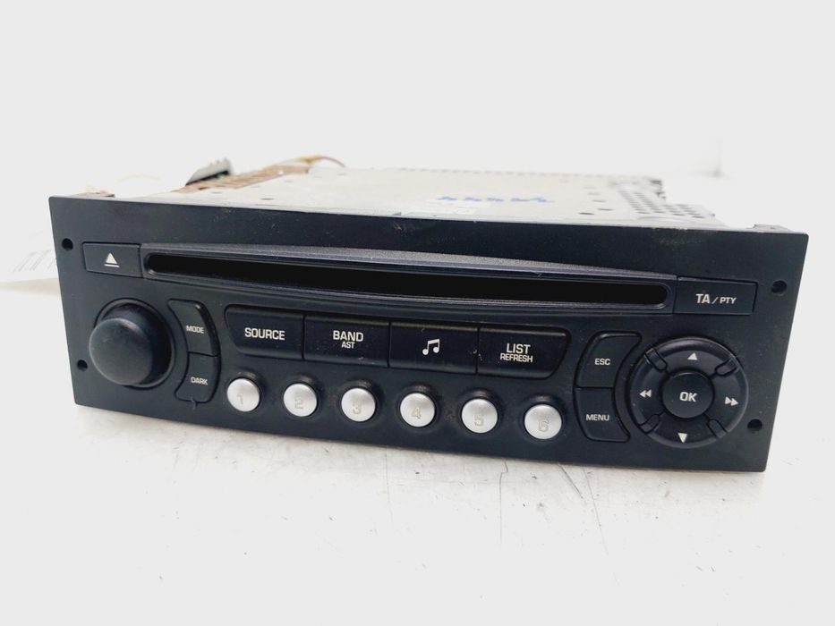 sistema de áudio rádio cd peugeot 207