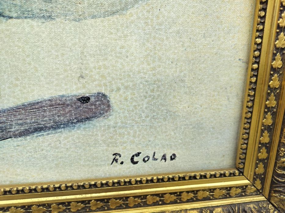 Olejodruk obraz ramka  .