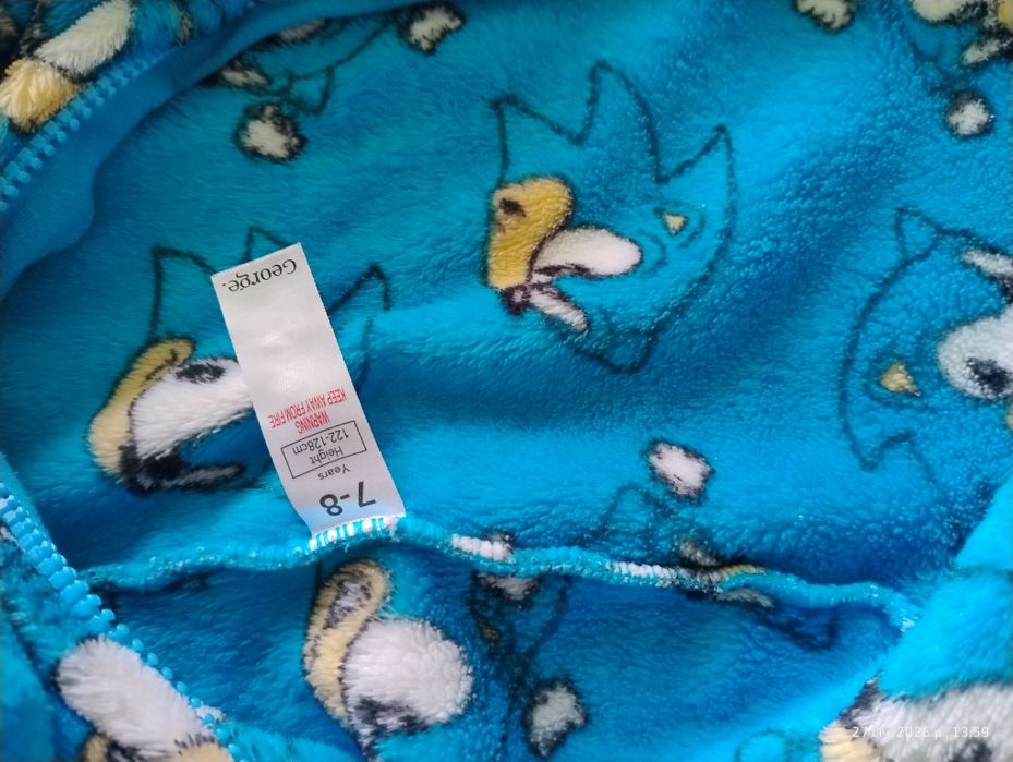 Кегурумі  116-122 Патруль, Кегурумі 122-128 Сонік, теплі піжами