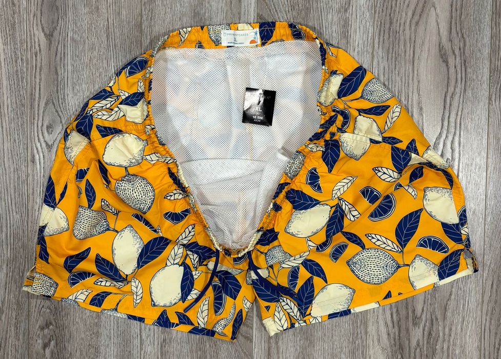 Primark XL Плавательные Мужские шорты купания пляжные плаванья лимон