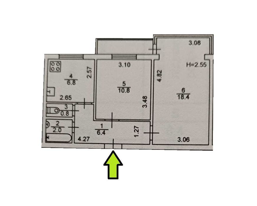 2-кімнатна квартира за адресою вул. Половецька (площа 48,3 м²) - Atlanta.ua - фото 8
