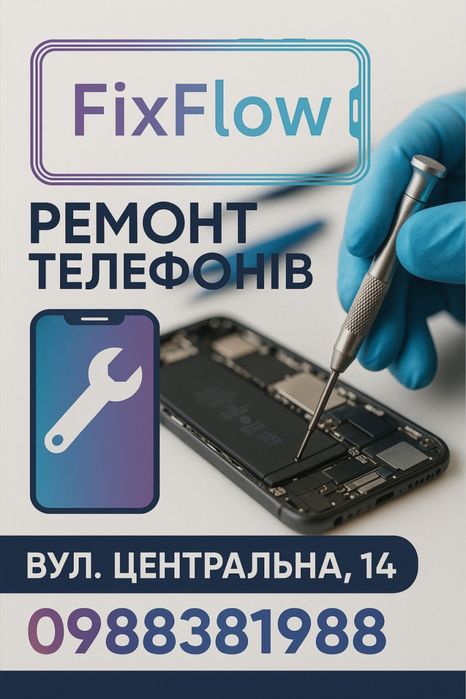 Ремонт телефонов FixFlow/Apple/Samsung/Xiaomi/Google