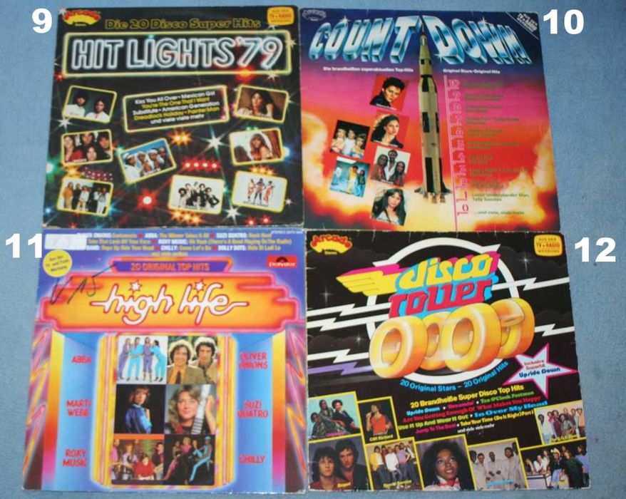 Płyty winylowe, składanki, Disco, Pop, Rock, Jazz, Country, Movie