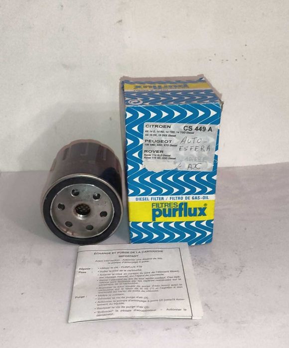 Filtro de gasóleo Citroën AX 14 D, 14 RD, 14 TRD, 14 TGD diesel outros