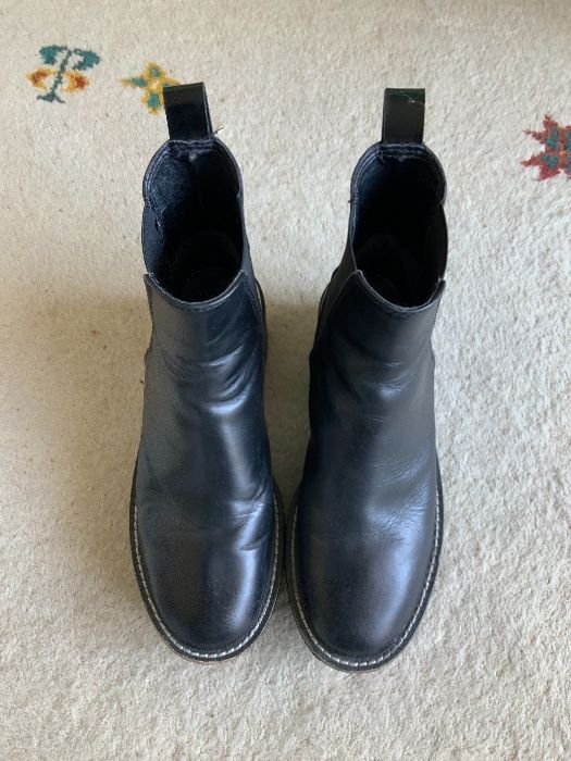 Botas pretas pele ZARA (35)