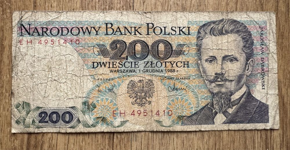 Banknot 200PLN J. Dąbrowski