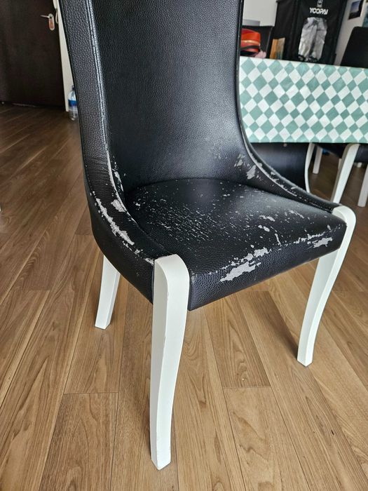 6 Cadeiras altas de sala jantar confortáveis - precisam estofar