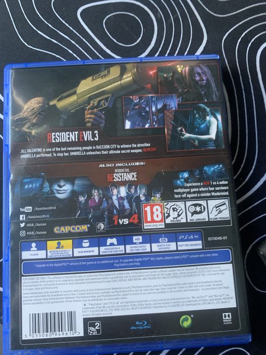 gra resident evil 3 ps4