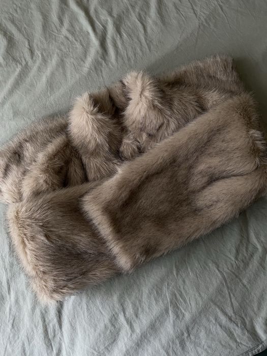 Шуба з екохутра, сіра diadia m-l