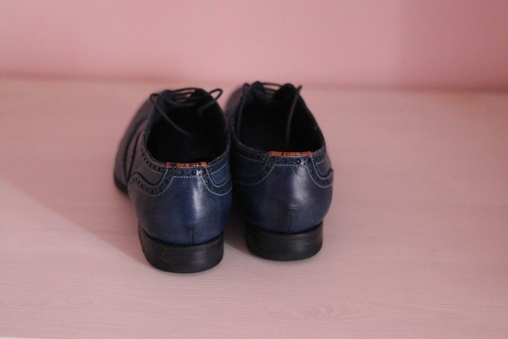 Sapatos de homem PS By Paul Smith Miller Navy Brogue