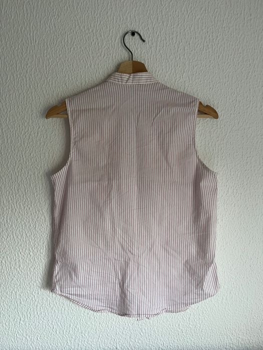 Blusa às Riscas com Folhos – MNG Casual (Tamanho M)