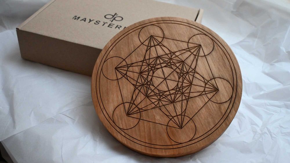 Дощечка з символом Куб Метатрона