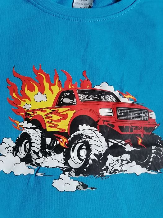 T-shirt bawełna samochód