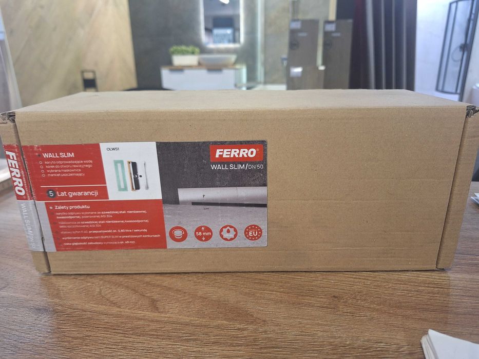 Odpływ ścienny WALL SLIM FERRO