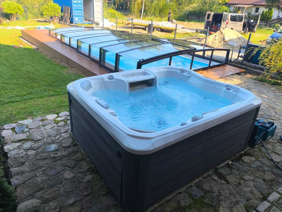 Jacuzzi z hydromasażem wanna ogrodowa luksusowe SPA dla 3,4,5,6 osób