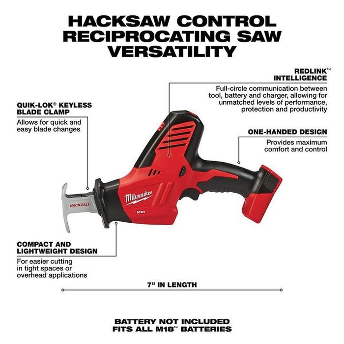 Пила Milwaukee 2625 акумуляторна шабельна сабельная