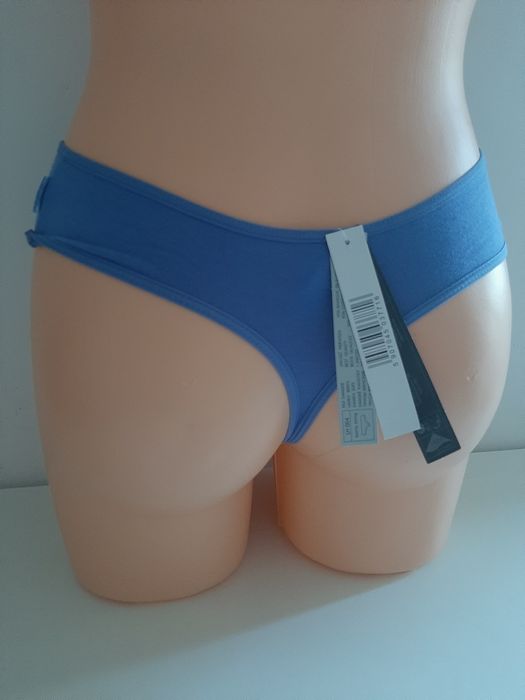 Stringi damskie Atlantic, rozmiar M, kolor niebieski, 1 szt