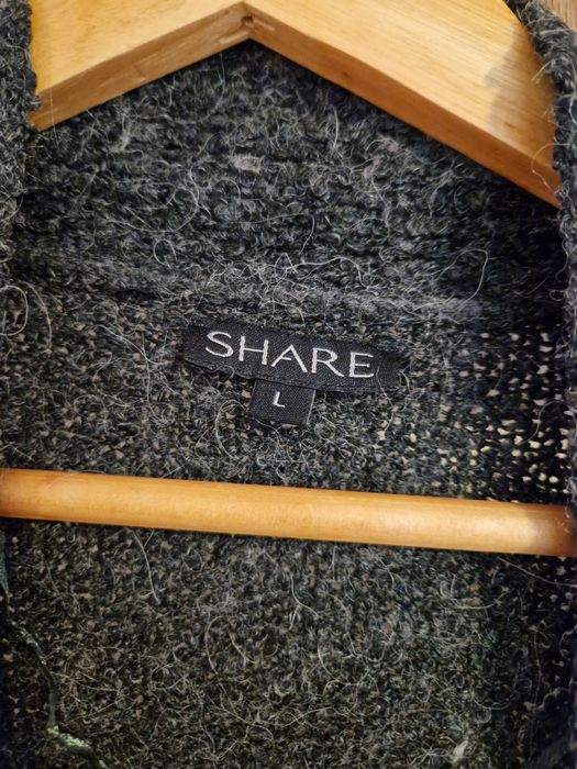 długi sweter z wełną i alpaką