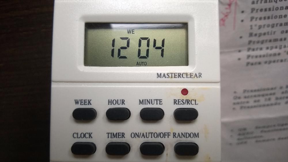 Temporizador de tomada elétrica digital