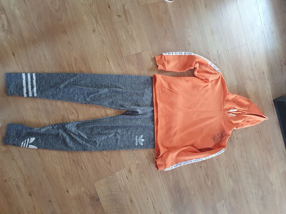 Bluza pomarańczowa Bench 38 plus getry