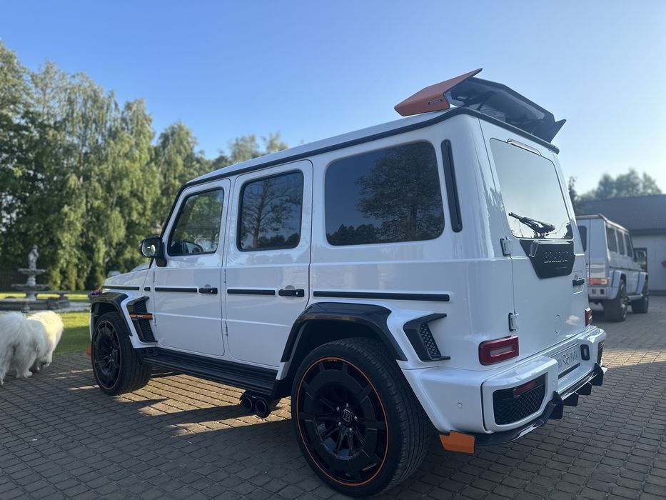 Auto do ślubu biala G-Class G-Wagon Brabus Wolne Terminy